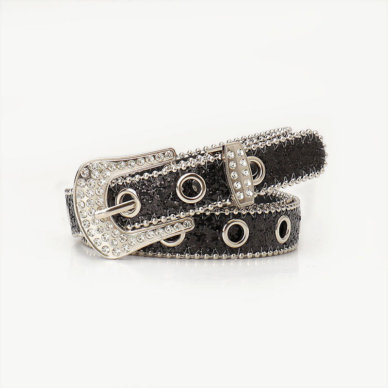 Trendy and Unique Rhinestone Buckle Womens Belt – Sienna Noosa