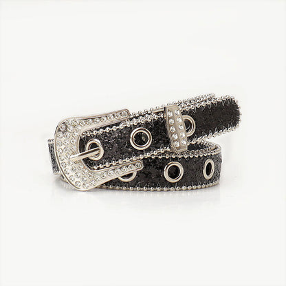 Trendy and Unique Rhinestone Buckle Womens Belt – Sienna Noosa