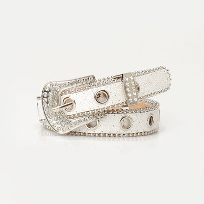 Trendy and Unique Rhinestone Buckle Womens Belt – Sienna Noosa