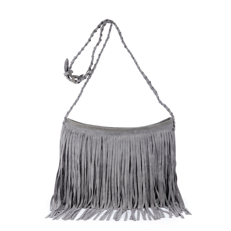 Frosted tassel women's crossbody shoulder bag – Sienna Noosa