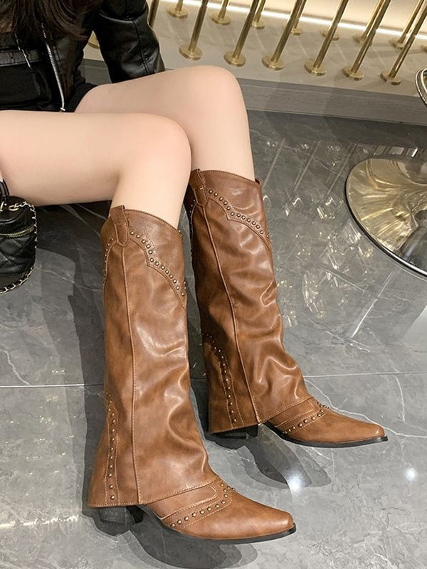 Women's high boots with rivet high boots – Sienna Noosa