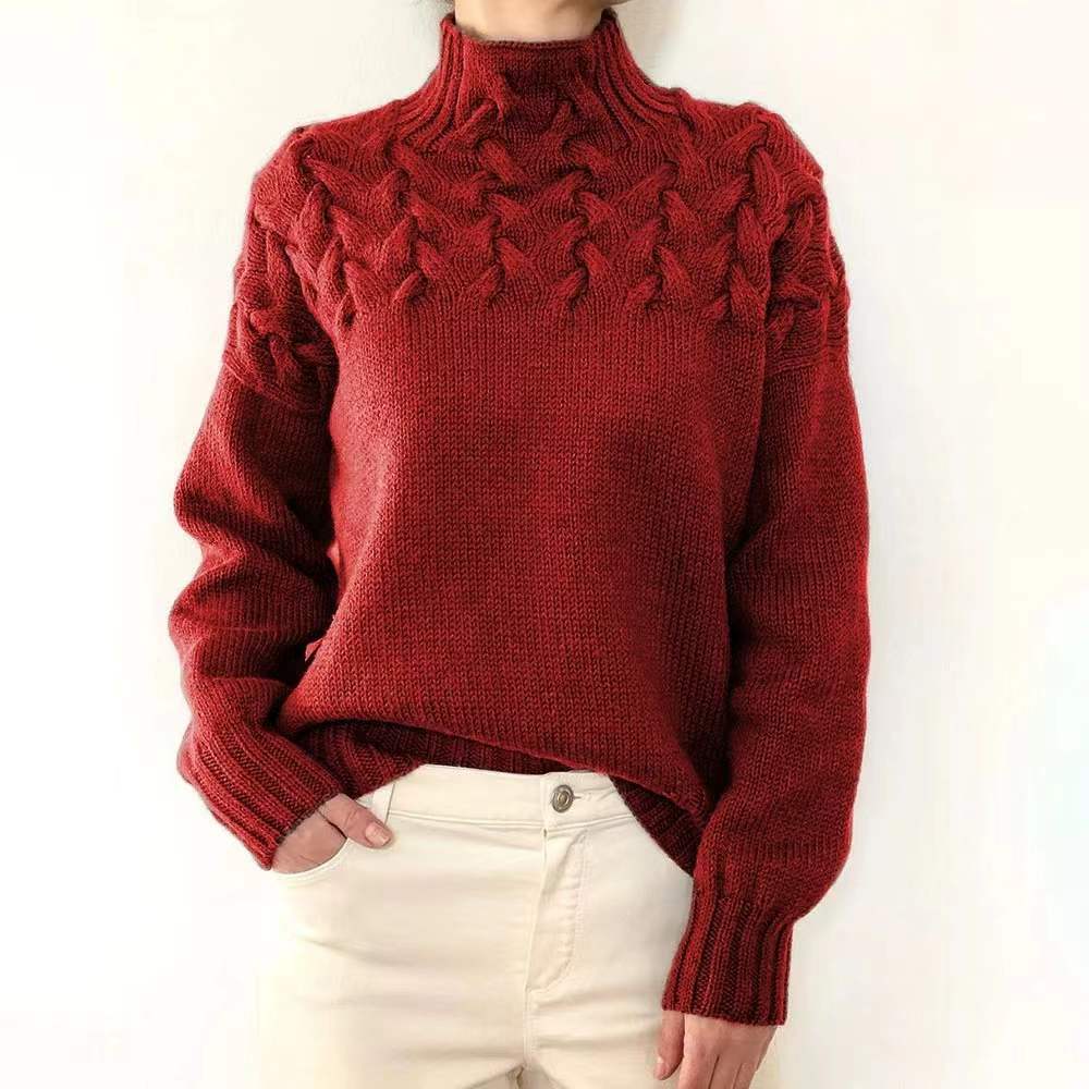 Casual turtleneck solid-color sweater – Sienna Noosa