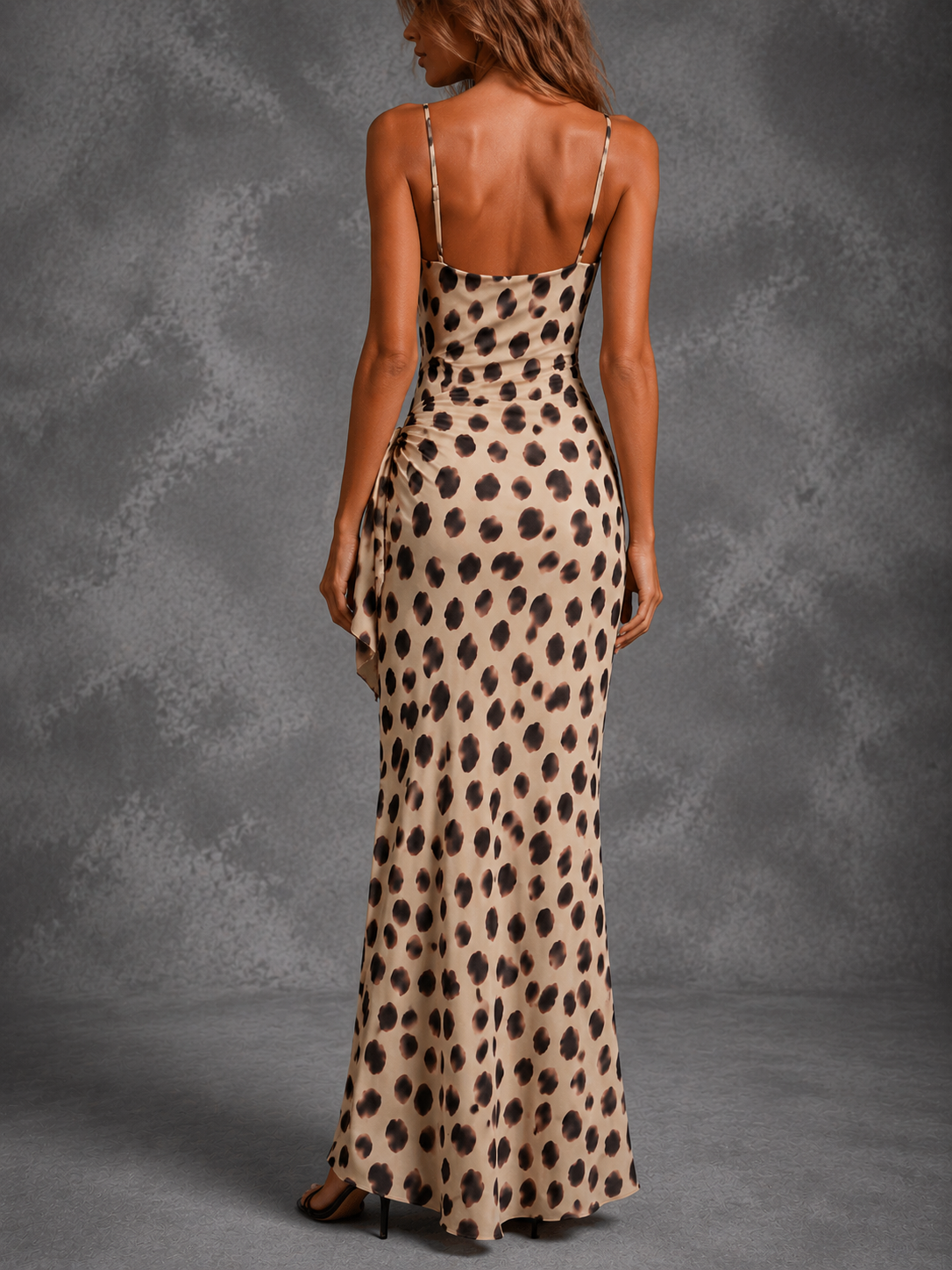 Leandra Amelia Maxi Dress With Lace And Split Lateral – Sienna Noosa