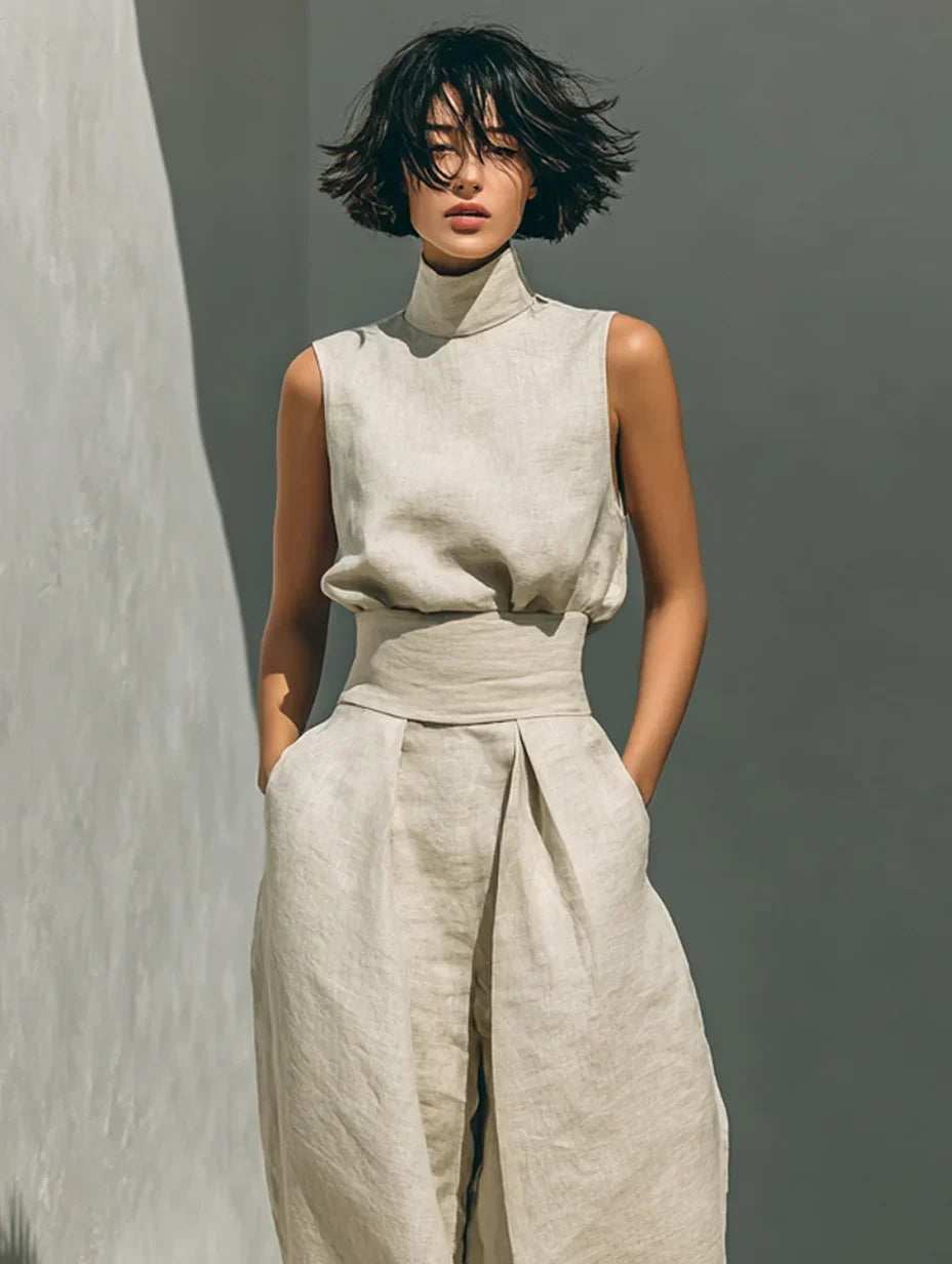 Joana Anna Elegant Rutig Design I Monokrom Stil – Sienna Noosa