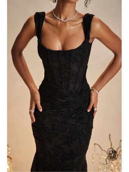 Black Bell Floral Maxi Dress – Sienna Noosa