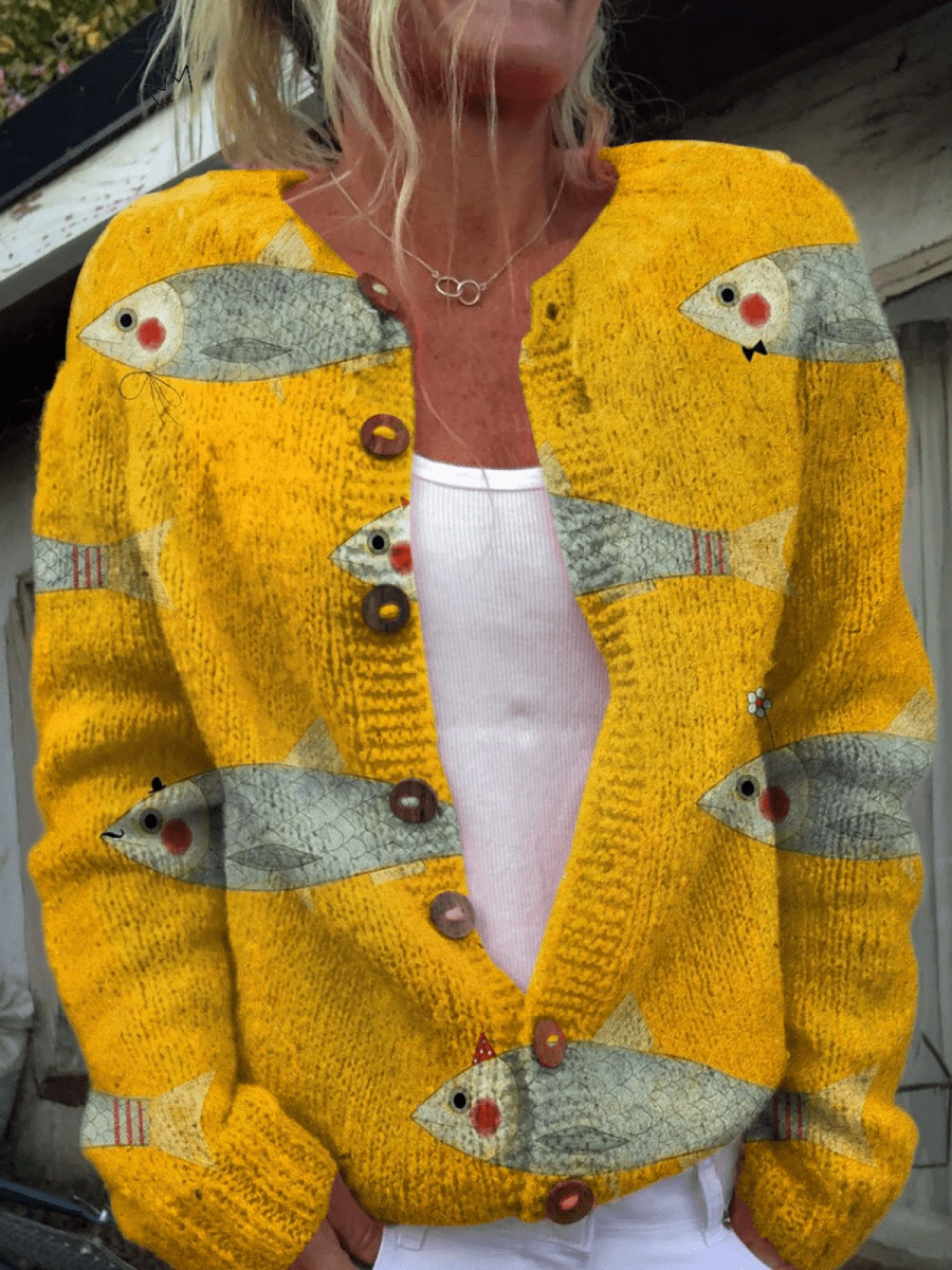 Nuria Sueter Knit Vintage With Buttons – Sienna Noosa