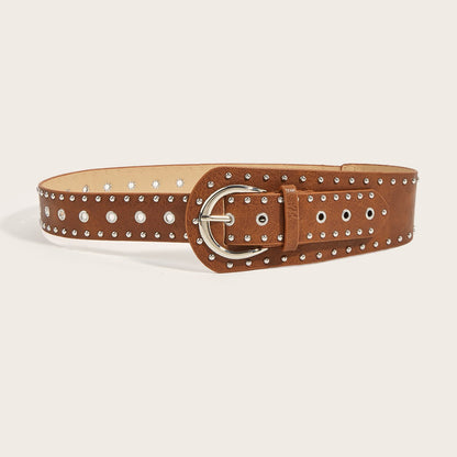 Punk Style Studded Belt with Snap Buckle – Sienna Noosa