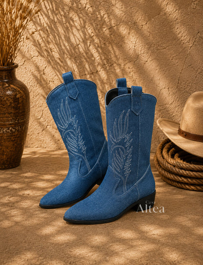 Alma Boots Cowboy Bordadas – Sienna Noosa