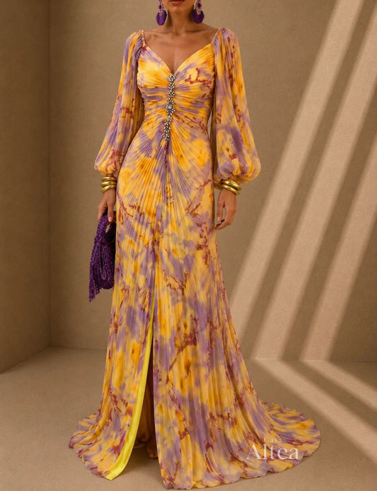 Coleta Adriana Maxi Dress Floral A Shoulder – Sienna Noosa