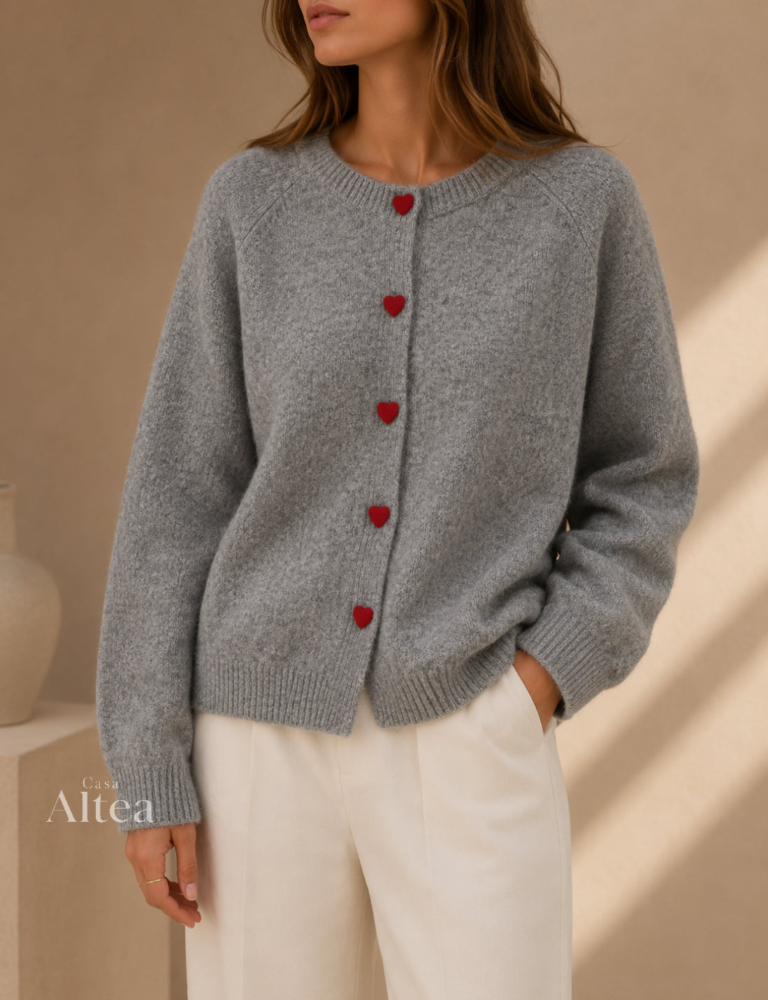 Alba Cardigan Relaxed Knit With Cordones – Sienna Noosa