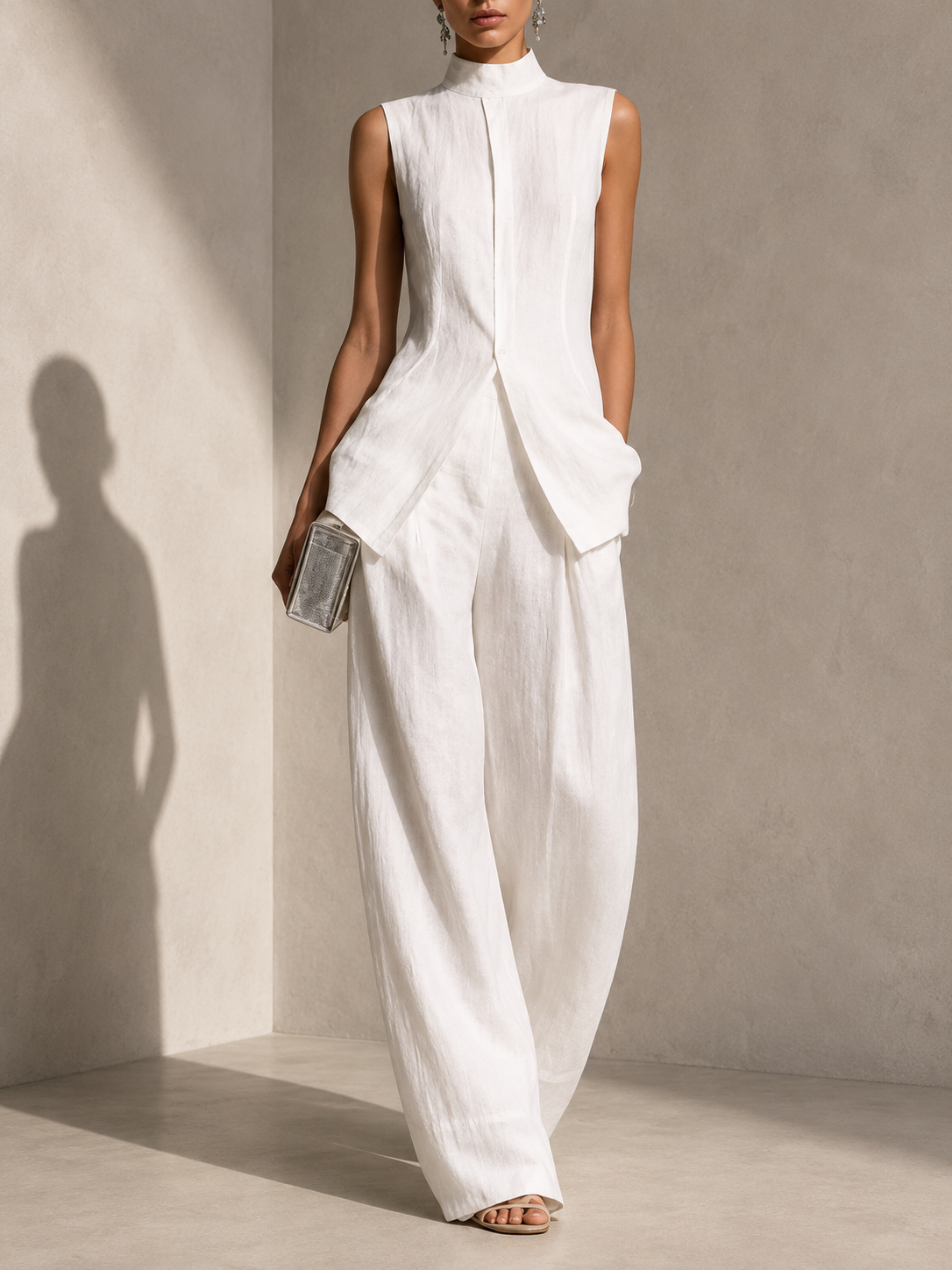 Celia Amelia Jumpsuit Two-tone Pierna Wide With Neckline In V – Sienna Noosa