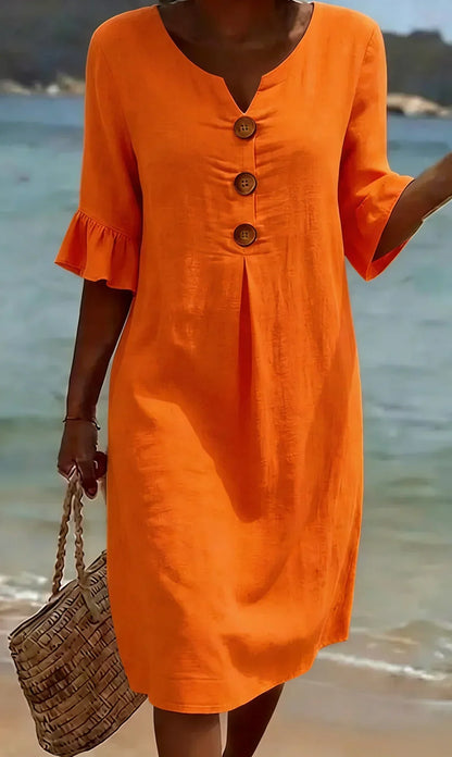 Dress Long Minimalist Green Olive – Sienna Noosa