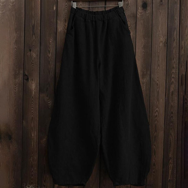Vintage Plain Pocket Casual Lantern Pants – Sienna Noosa