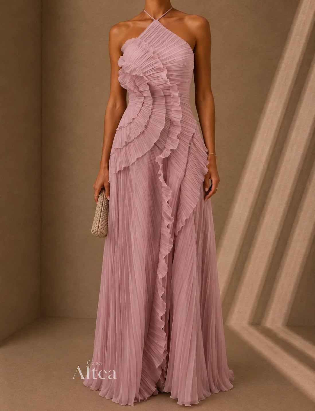 Celeste Vittoria Maxi Dress Satin Asymmetric – Sienna Noosa