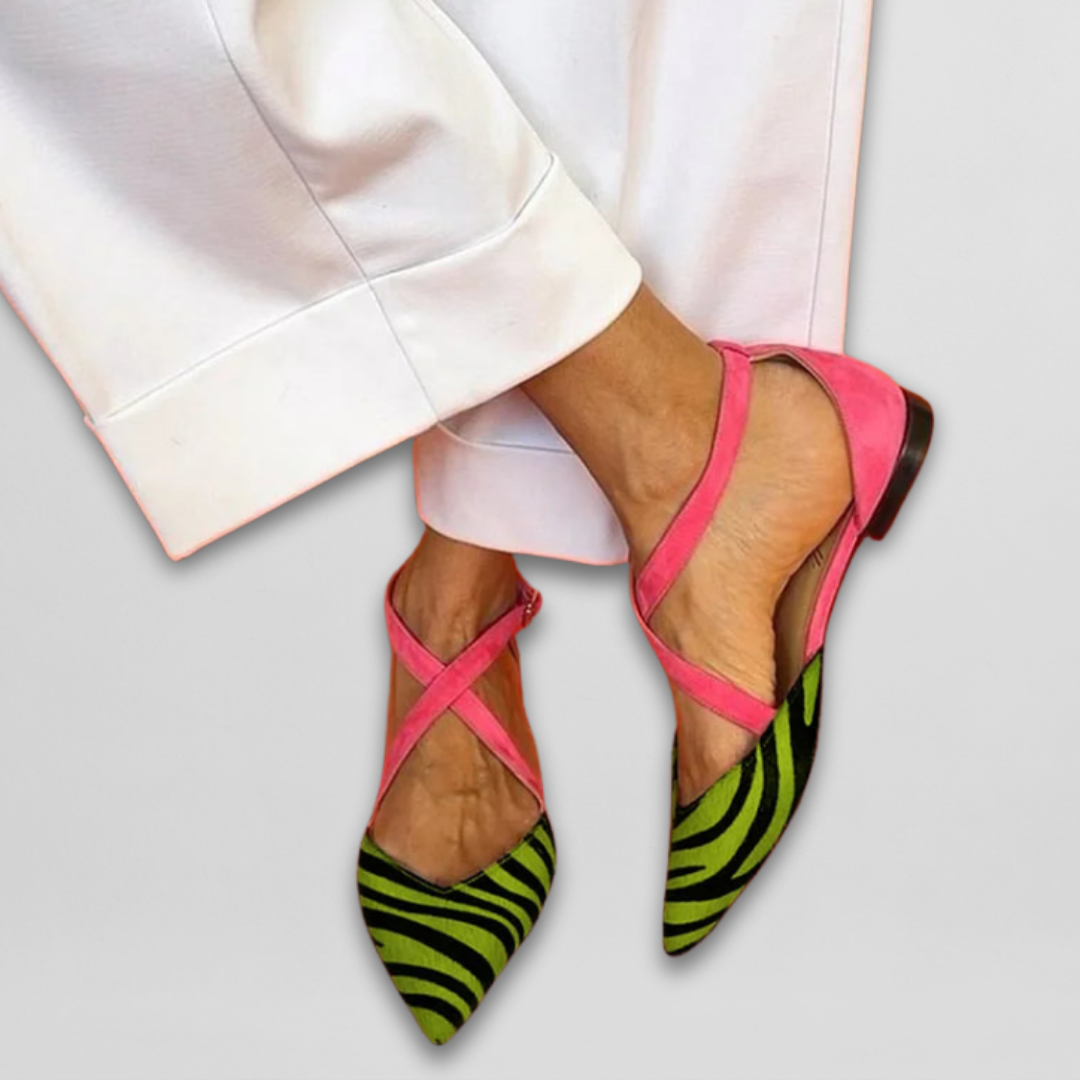 Fern Ballet Flats with Straps – Sienna Noosa