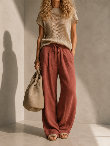 Elvira Candela Set Two-Piece A-line Striped With Trousers Flowing – Sienna Noosa