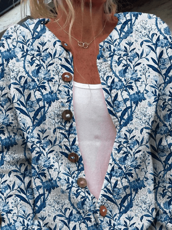 Valentina Cardigan Vintage Floral With Buttons Frontales – Sienna Noosa