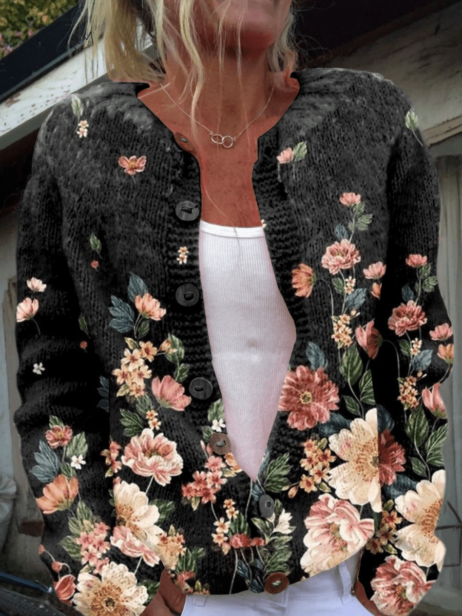 Valentina Cardigan Floral Vintage With Buttons – Sienna Noosa