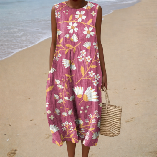 Comfortable Sleeveless Summer Maxi Dress