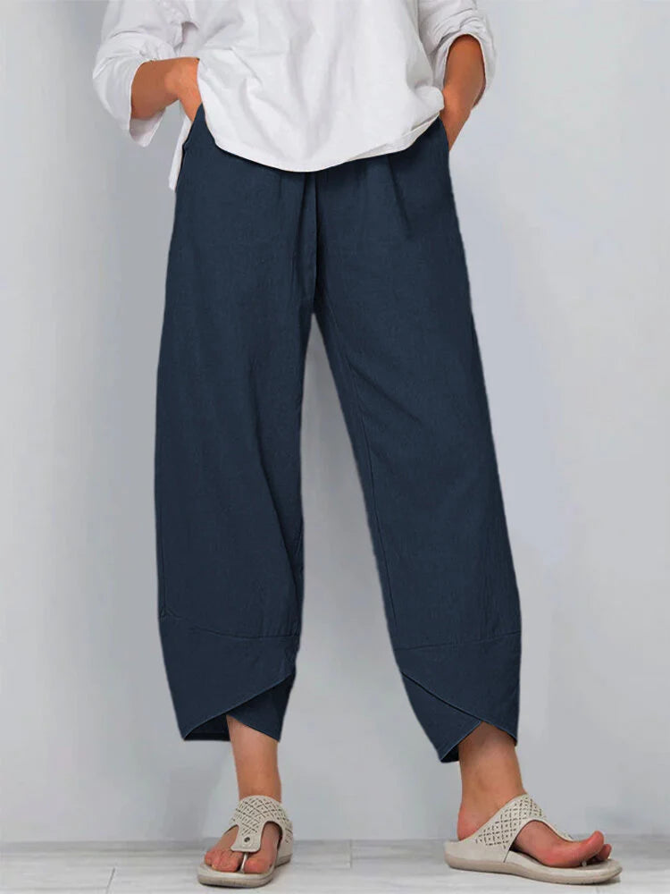 Solid Color Simple Casual Ankle Pants – Sienna Noosa