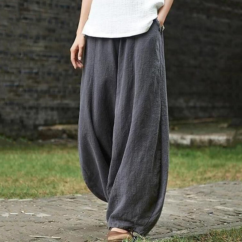 Vintage Plain Pocket Casual Lantern Pants – Sienna Noosa