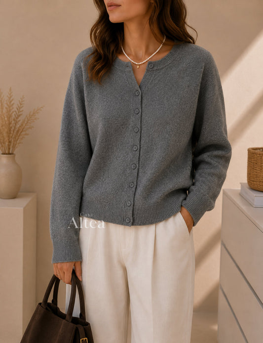 Clara Cardigan Knit With Hood And Buttons – Sienna Noosa