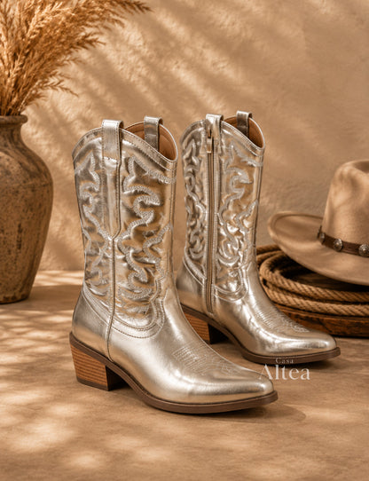 Amalia Valeria Boots Cowboy Bordadas – Sienna Noosa