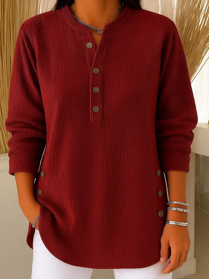 Nieves Tunica Henley With Buttons – Sienna Noosa