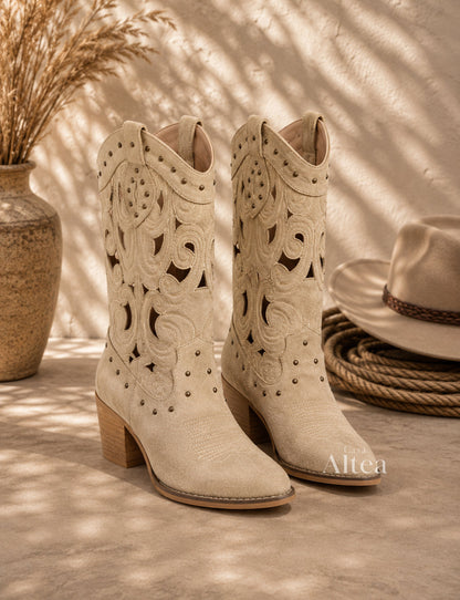 Alba Amalia Boots Cowboy Metallic – Sienna Noosa