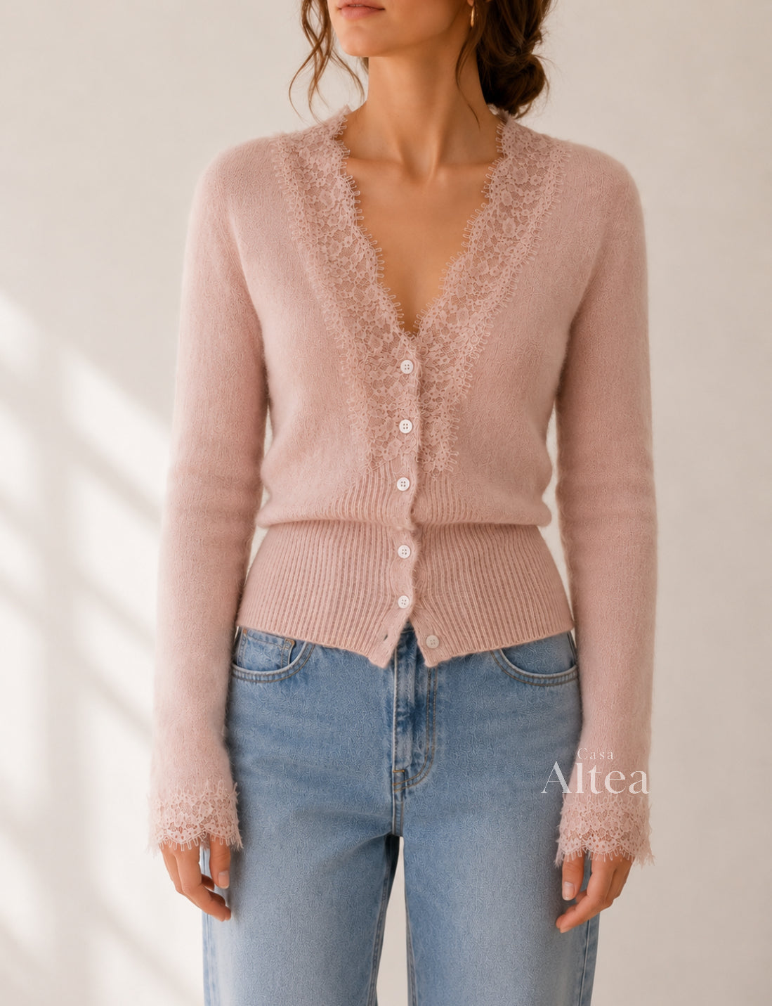 Elena Cardigas Short Knit With Neck Redondo – Sienna Noosa