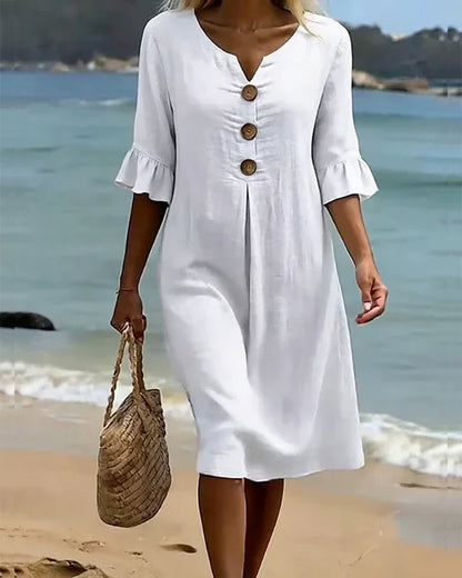 Dress Long Minimalist Green Olive – Sienna Noosa