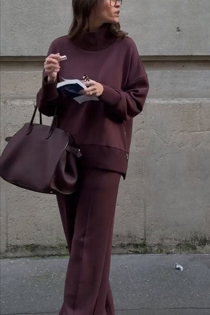 Long Sleeve Sweatshirt Casual Pocket Trousers Two-piece Set – Sienna Noosa