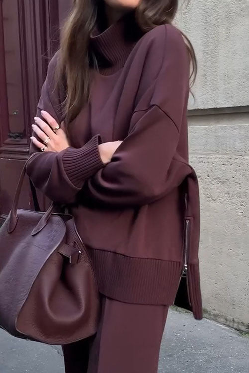 Long Sleeve Sweatshirt Casual Pocket Trousers Two-piece Set – Sienna Noosa