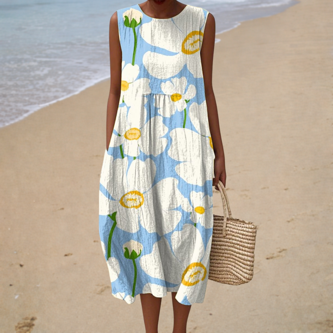Comfortable Sleeveless Summer Maxi Dress
