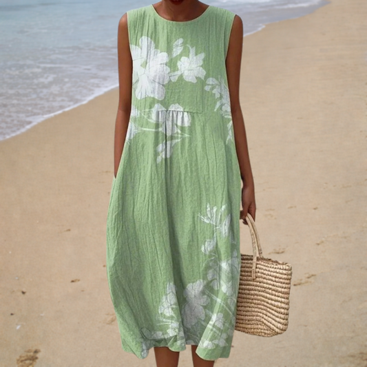Comfortable Sleeveless Summer Maxi Dress
