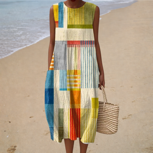 Comfortable Sleeveless Summer Maxi Dress