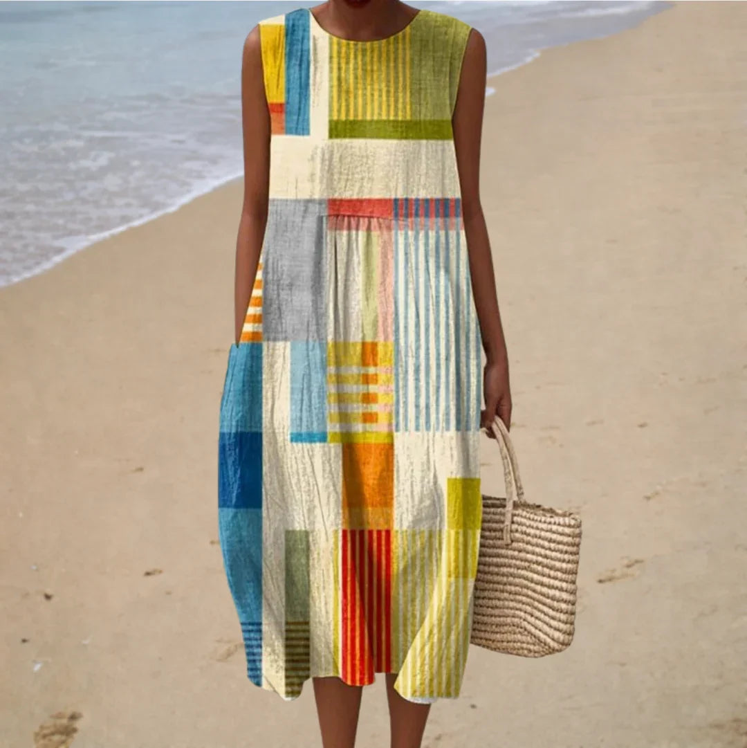 Vega™ Midi Dress Geometric – Sienna Noosa
