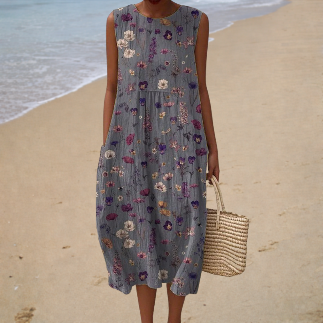 Comfortable Sleeveless Summer Maxi Dress