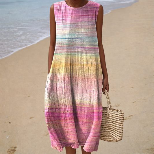 Comfortable Sleeveless Summer Maxi Dress