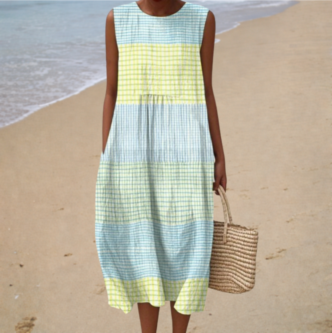 Comfortable Sleeveless Summer Maxi Dress