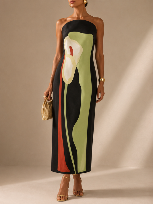 Aurelia Celia Maxi Dress Borgona With Detail Lazo And Skirt Chiffon