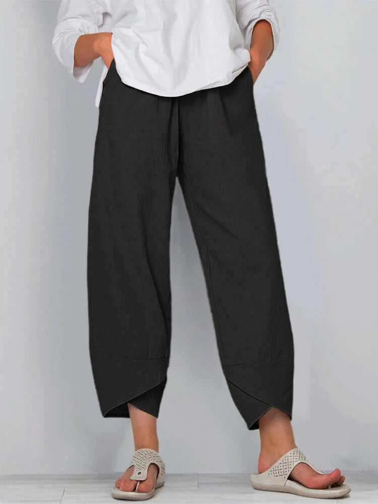 Solid Color Simple Casual Ankle Pants – Sienna Noosa