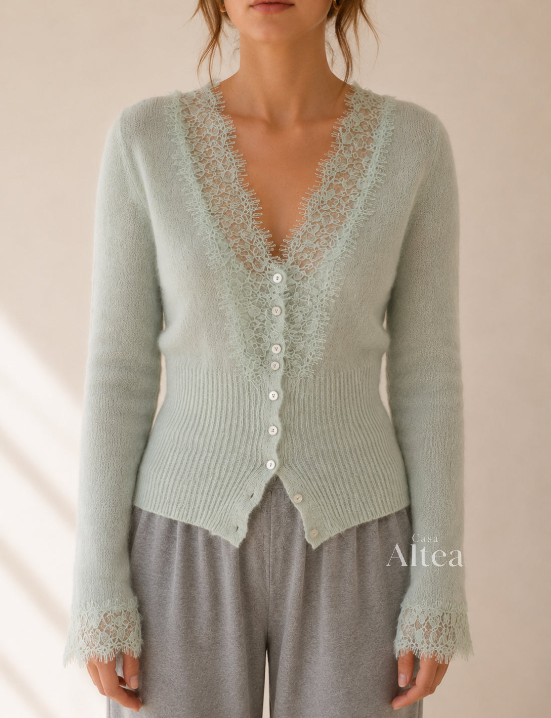 Elena Cardigas Short Knit With Neck Redondo – Sienna Noosa