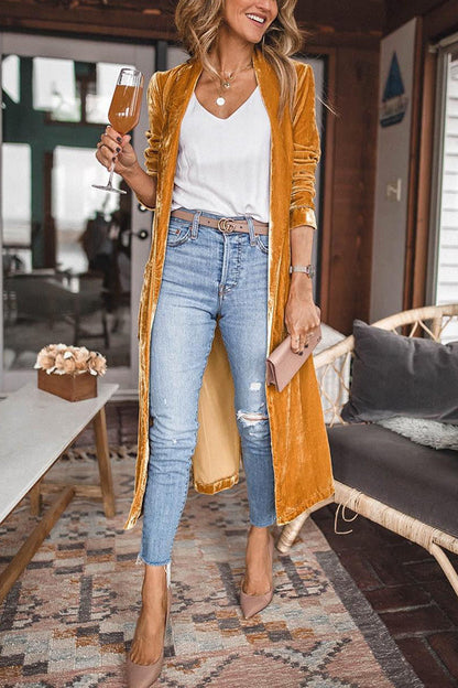 Abrigo Kimono de Terciopelo – Sienna Noosa