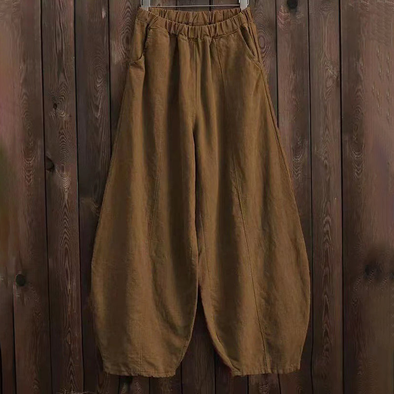 Vintage Plain Pocket Casual Lantern Pants – Sienna Noosa
