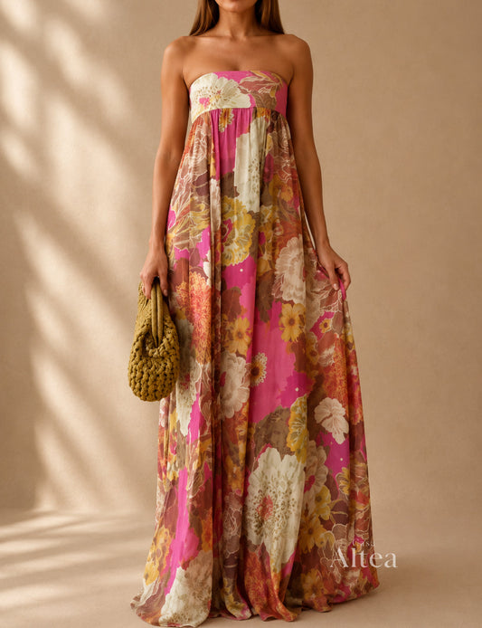Alexia Adriana Maxi Dress Floral A Shoulder – Sienna Noosa