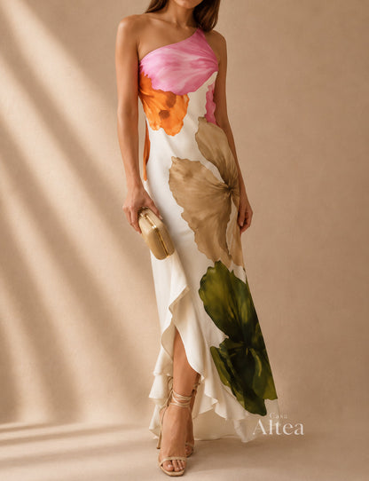 Alegria Isadora Maxi Dress Floral With Neck Halter – Sienna Noosa