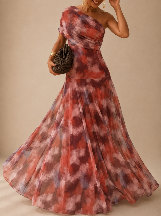 Rocío Vega Maxi Dress Shoulders Off-shoulder With Aberturas
