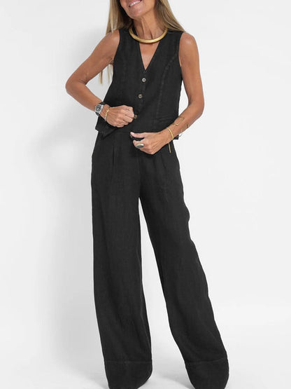 Vest Pants Cotton Leisure Suitfe2a – Sienna Noosa