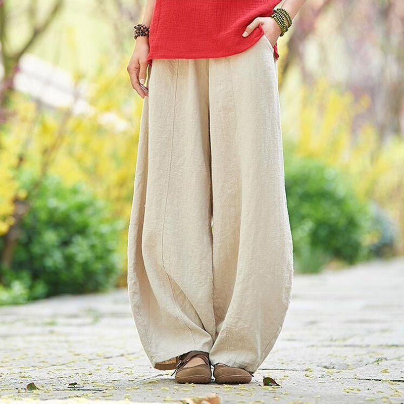 Vintage Plain Pocket Casual Lantern Pants – Sienna Noosa